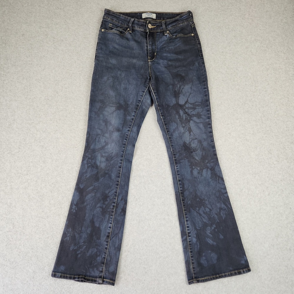 Denizen from Levis Mid-Rise Bootcut Jeans Blue Tie Dye‎ Marble Wash 2M W26 L32